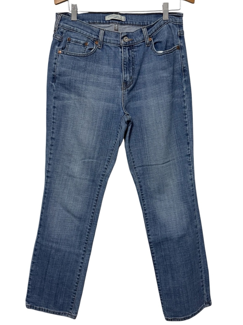 Levi’s 505 Women’s Straight Leg Jeans Mid Rise Medium Wash 10 Short 15505-1101